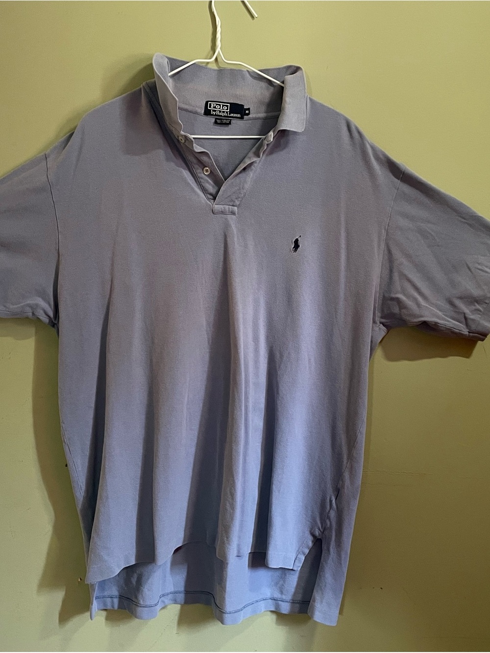 Polo by Ralph Lauren Light Steel Blue Pique Polo Shirt
